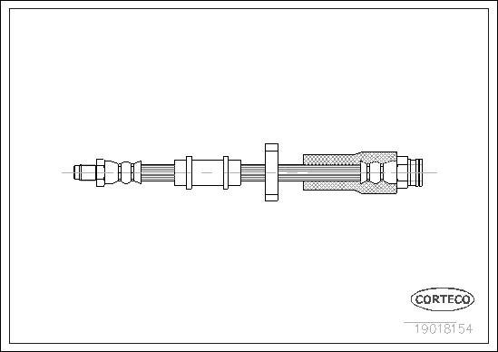 Corteco 19018154 - Спирачен маркуч vvparts.bg