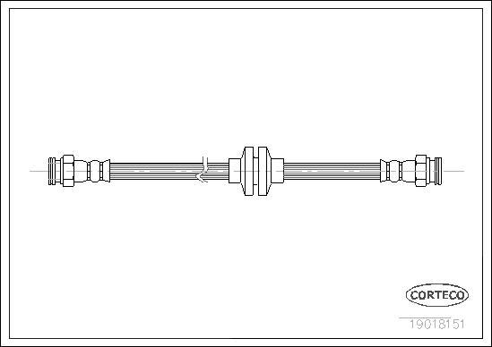 Corteco 19018151 - Спирачен маркуч vvparts.bg