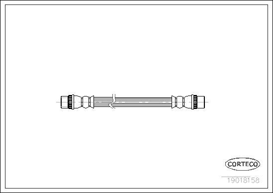 Corteco 19018158 - Спирачен маркуч vvparts.bg