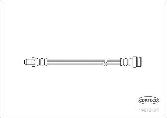 Corteco 19018163 - Спирачен маркуч vvparts.bg