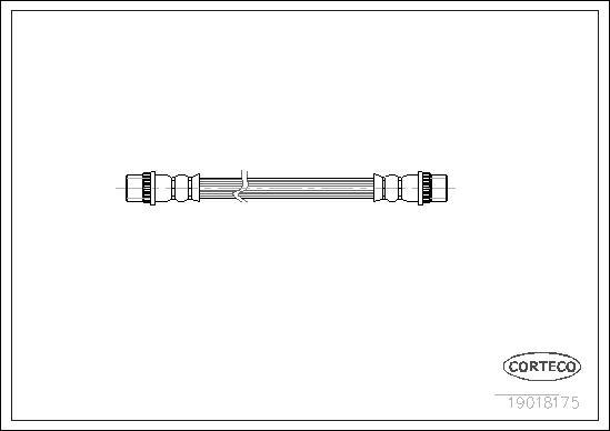 Corteco 19018175 - Спирачен маркуч vvparts.bg