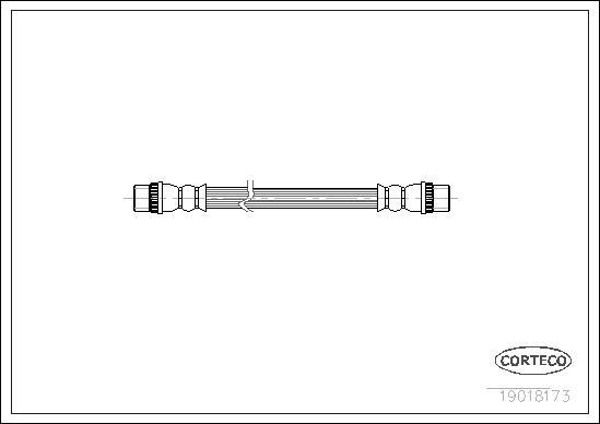 Corteco 19018173 - Спирачен маркуч vvparts.bg