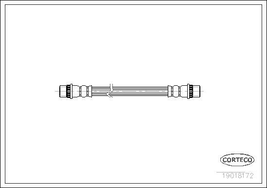 Corteco 19018172 - Спирачен маркуч vvparts.bg