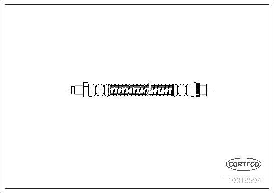 Corteco 19018894 - Спирачен маркуч vvparts.bg