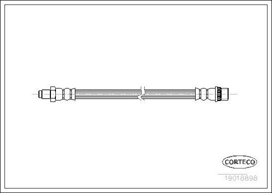 Corteco 19018898 - Спирачен маркуч vvparts.bg