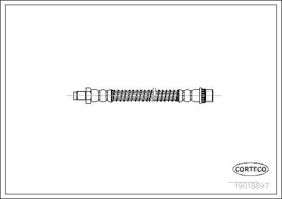 Corteco 19018897 - Спирачен маркуч vvparts.bg