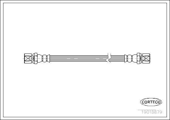 Corteco 19018879 - Спирачен маркуч vvparts.bg