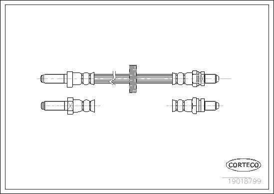 Corteco 19018799 - Спирачен маркуч vvparts.bg