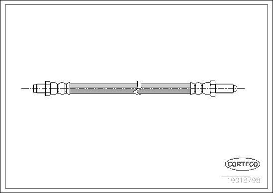 Corteco 19018798 - Спирачен маркуч vvparts.bg