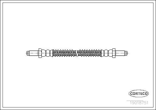 Corteco 19018751 - Спирачен маркуч vvparts.bg