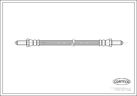 Corteco 19018758 - Спирачен маркуч vvparts.bg