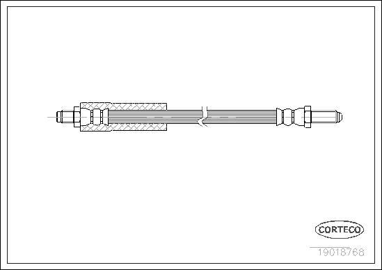 Corteco 19018768 - Спирачен маркуч vvparts.bg