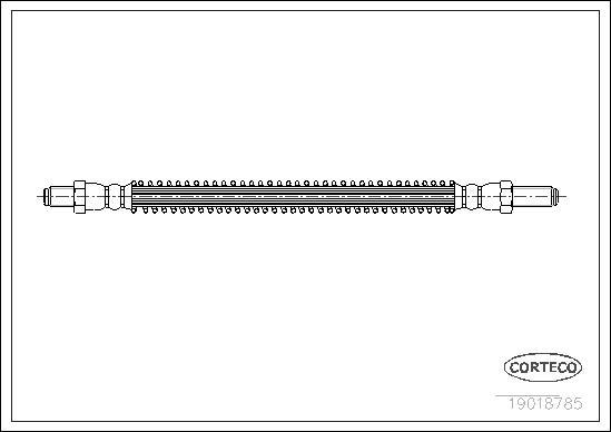 Corteco 19018785 - Спирачен маркуч vvparts.bg