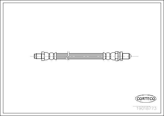 Corteco 19018773 - Спирачен маркуч vvparts.bg