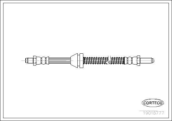 Corteco 19018777 - Спирачен маркуч vvparts.bg