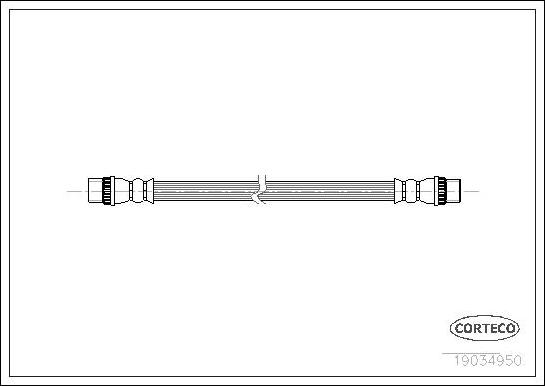 Corteco 19034950 - Спирачен маркуч vvparts.bg