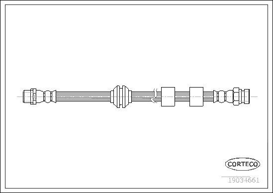 Corteco 19034661 - Спирачен маркуч vvparts.bg