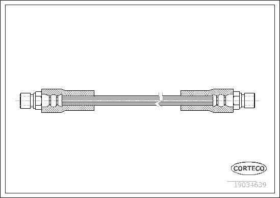 Corteco 19034639 - Спирачен маркуч vvparts.bg