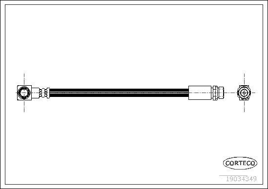 Corteco 19034349 - Спирачен маркуч vvparts.bg