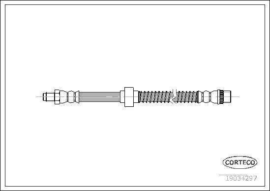 Corteco 19034297 - Спирачен маркуч vvparts.bg