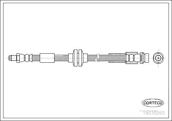 Corteco 19035093 - Спирачен маркуч vvparts.bg