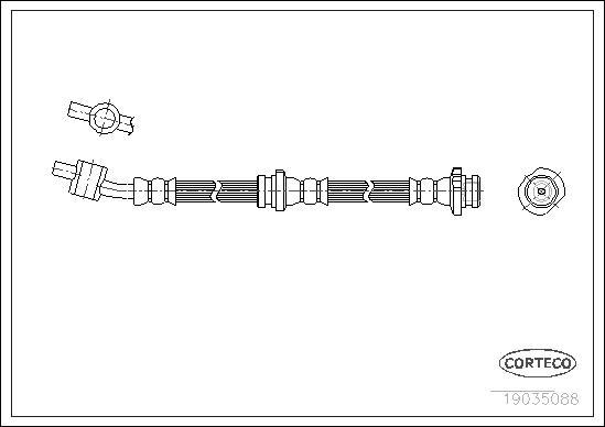 Corteco 19035088 - Спирачен маркуч vvparts.bg