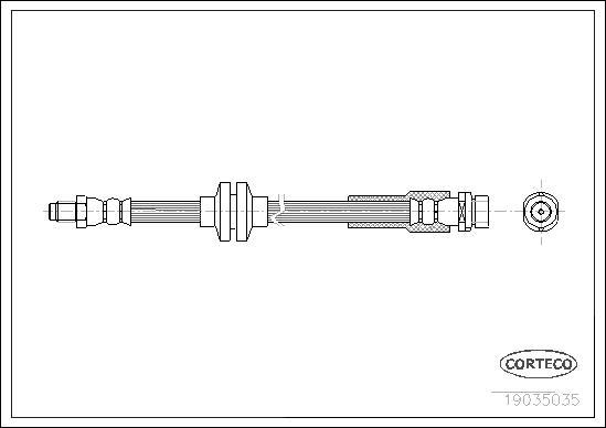 Corteco 19035035 - Спирачен маркуч vvparts.bg