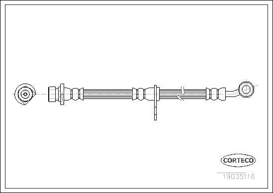 Corteco 19035116 - Спирачен маркуч vvparts.bg