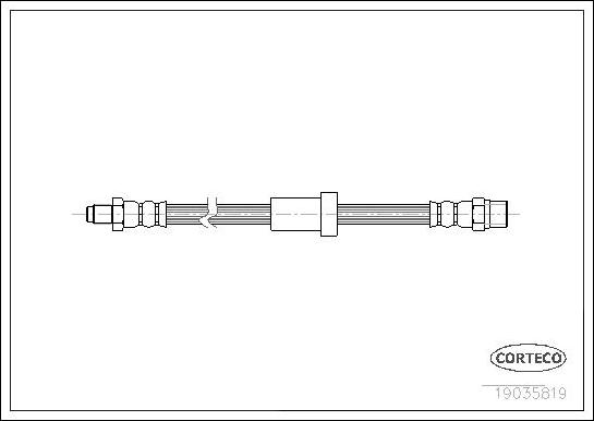 Corteco 19035819 - Спирачен маркуч vvparts.bg