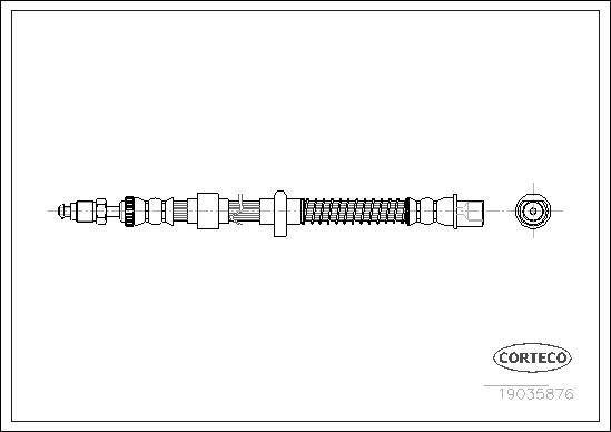 Corteco 19035876 - Спирачен маркуч vvparts.bg