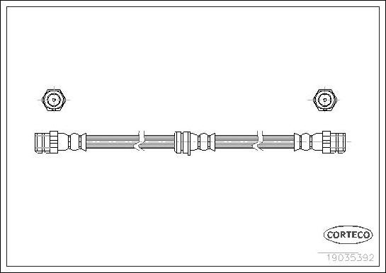 Corteco 19035392 - Спирачен маркуч vvparts.bg