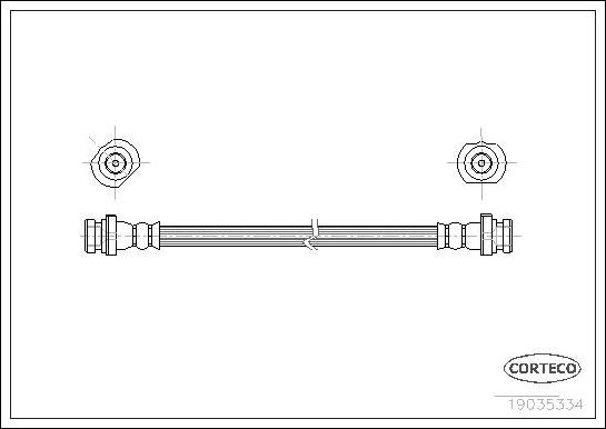 Corteco 19035334 - Спирачен маркуч vvparts.bg