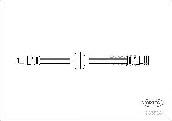 Corteco 19035281 - Спирачен маркуч vvparts.bg