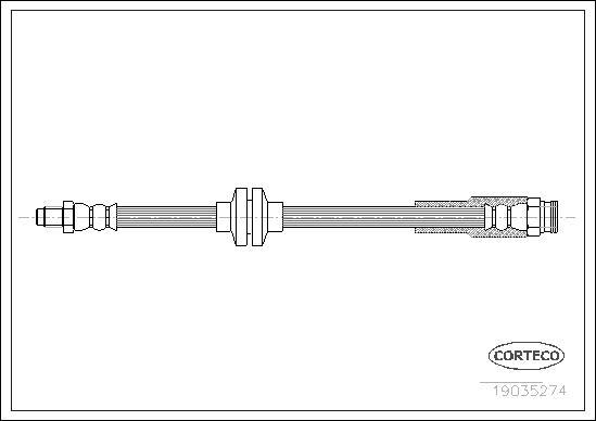 Corteco 19035274 - Спирачен маркуч vvparts.bg