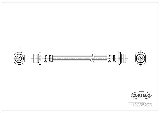 Corteco 19035276 - Спирачен маркуч vvparts.bg