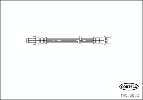 Corteco 19036983 - Спирачен маркуч vvparts.bg