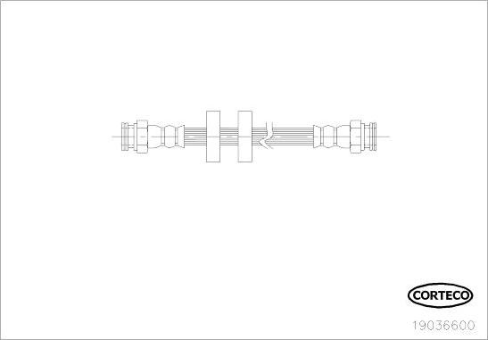 Corteco 19036600 - Спирачен маркуч vvparts.bg