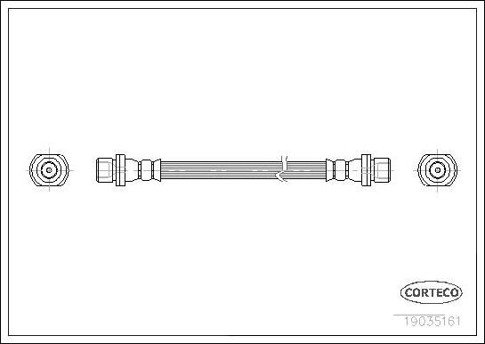 Corteco 19036131 - Спирачен маркуч vvparts.bg