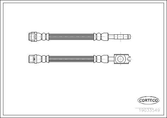 Corteco 19033549 - Спирачен маркуч vvparts.bg