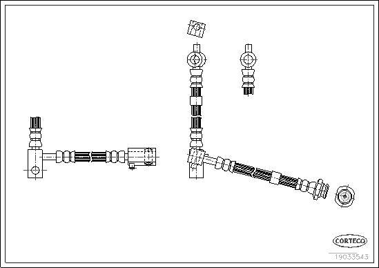 Corteco 19033543 - Спирачен маркуч vvparts.bg