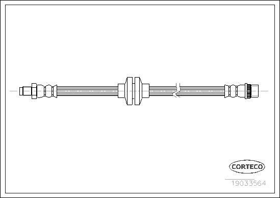 Corteco 19033564 - Спирачен маркуч vvparts.bg