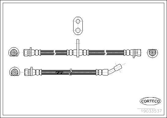 Corteco 19033537 - Спирачен маркуч vvparts.bg