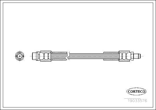 Corteco 19033576 - Спирачен маркуч vvparts.bg