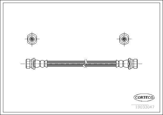 Corteco 19033047 - Спирачен маркуч vvparts.bg