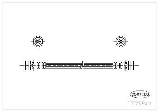 Corteco 19033000 - Спирачен маркуч vvparts.bg