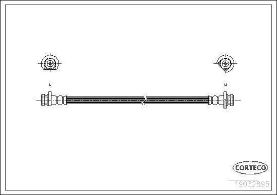 Corteco 19032985 - Спирачен маркуч vvparts.bg