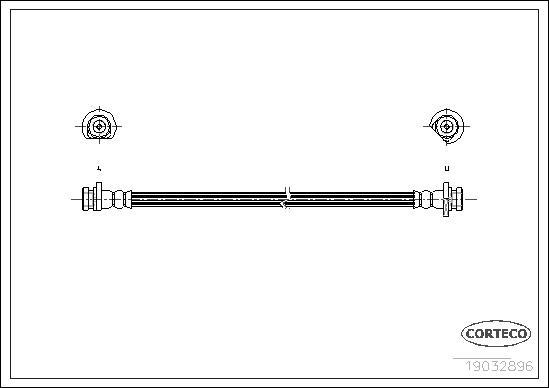 Corteco 19032986 - Спирачен маркуч vvparts.bg