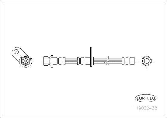 Corteco 19032438 - Спирачен маркуч vvparts.bg