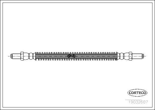 Corteco 19032607 - Спирачен маркуч vvparts.bg