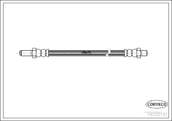 Corteco 19032151 - Спирачен маркуч vvparts.bg